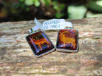 Polished Mixed Baltic Amber Pendants on Sterling Silver x 5 From Poland - Toprock Gemstones and Minerals 