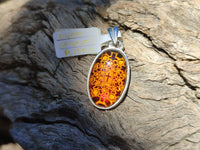 Polished Mixed Baltic Amber Earring and Pendant Sets on Sterling Silver x 3 Sets From Poland