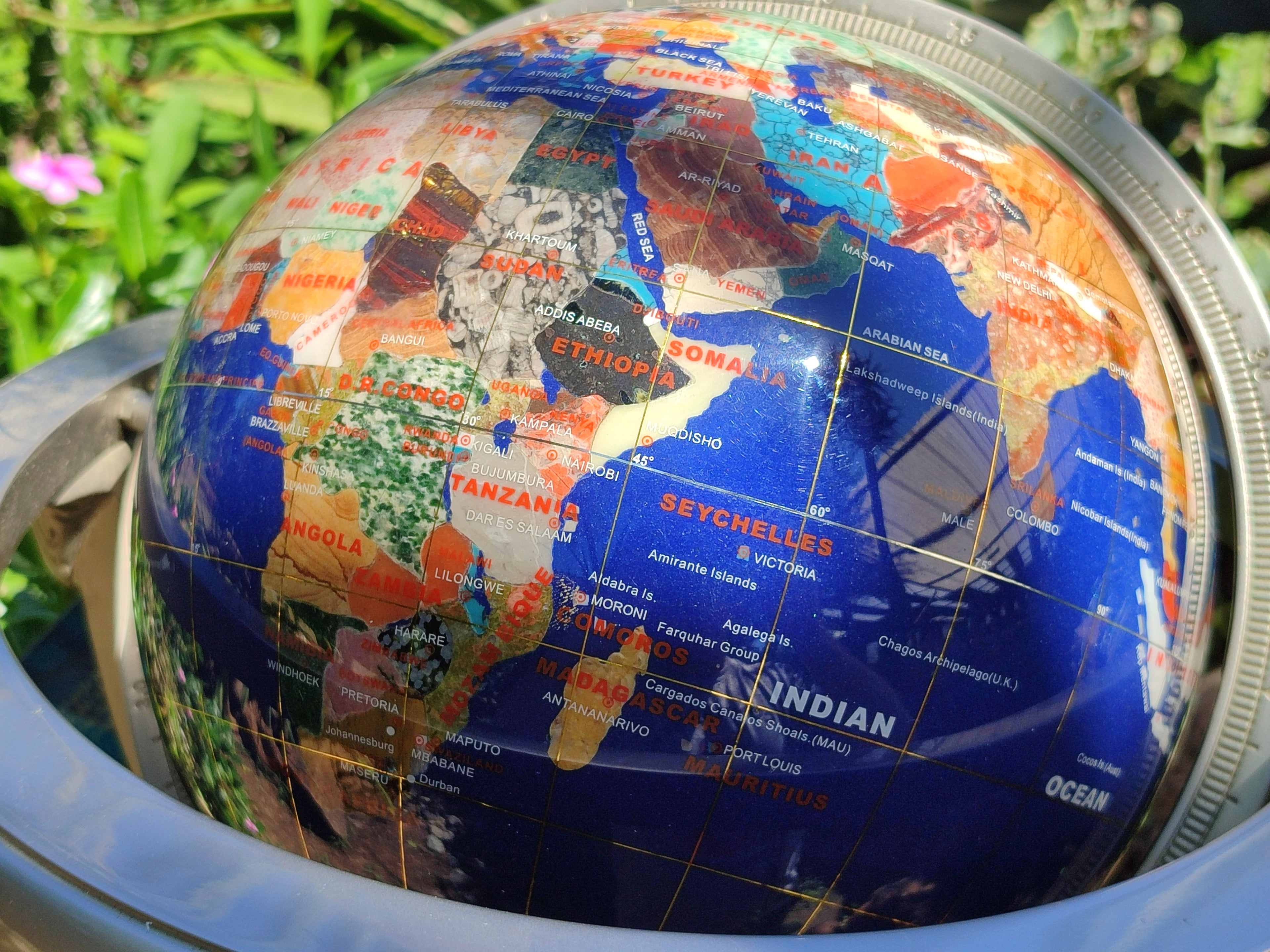 Polished Lapis Lazuli World Globe x 1 From China - Toprock Gemstones and Minerals 