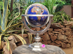 Polished Lapis Lazuli World Globe x 1 From China - Toprock Gemstones and Minerals 