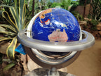 Polished Lapis Lazuli World Globe x 1 From China - Toprock Gemstones and Minerals 