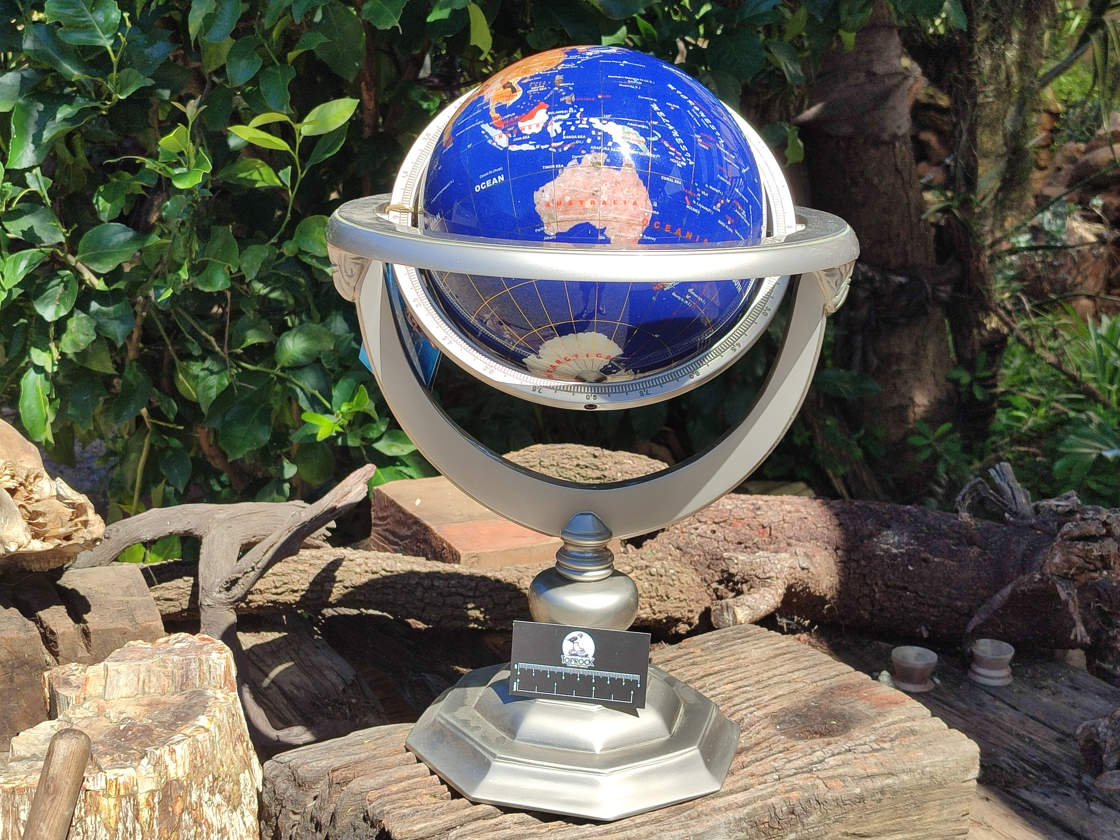 Polished Lapis Lazuli World Globe x 1 From China - Toprock Gemstones and Minerals 