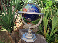 Polished Lapis Lazuli World Globe x 1 From China