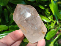 Polished Clear and Smokey Quartz Crystals x 6 From Madagascar