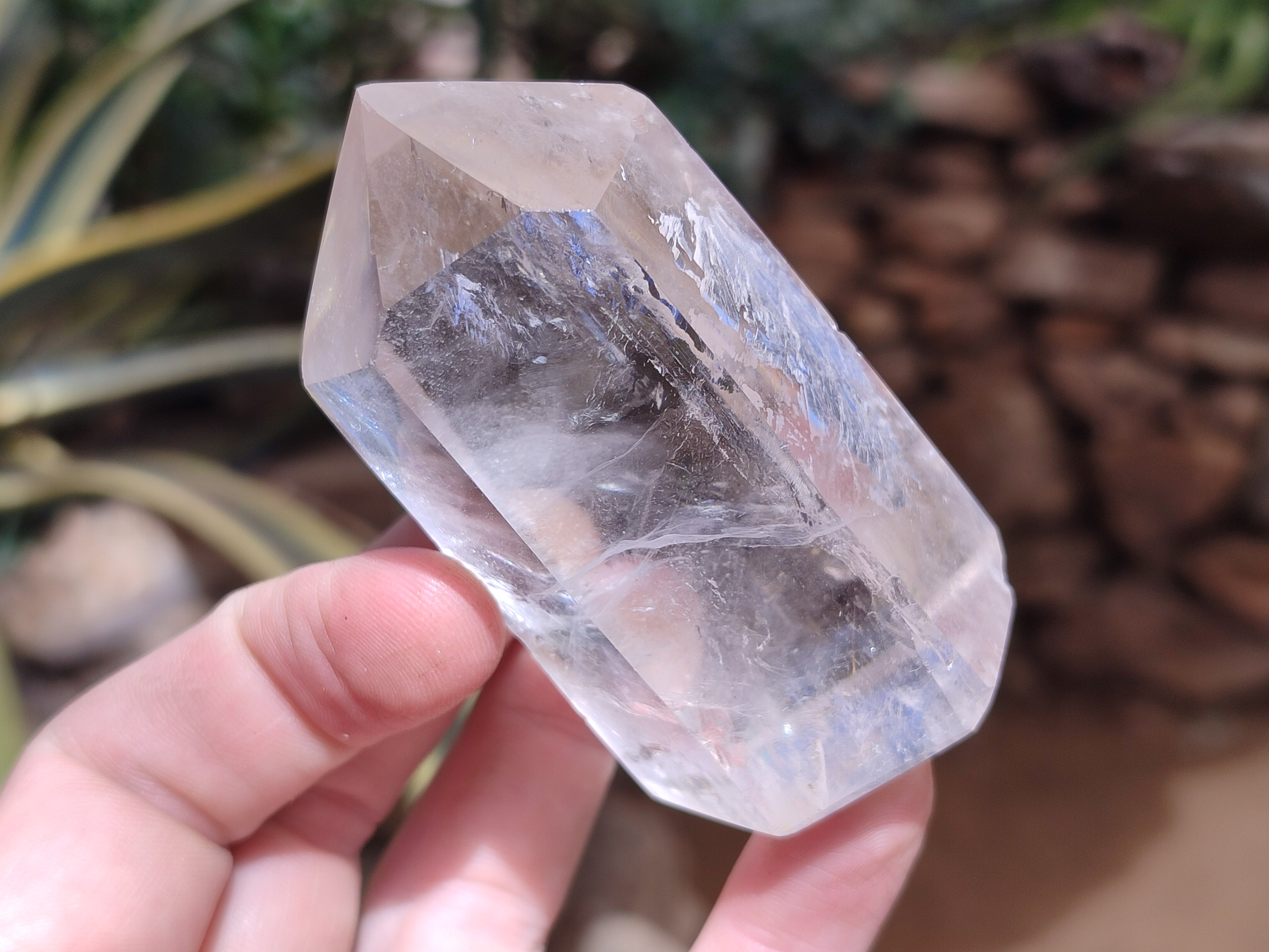 Polished Clear and Smokey Quartz Crystals x 6 From Madagascar - Toprock Gemstones and Minerals 