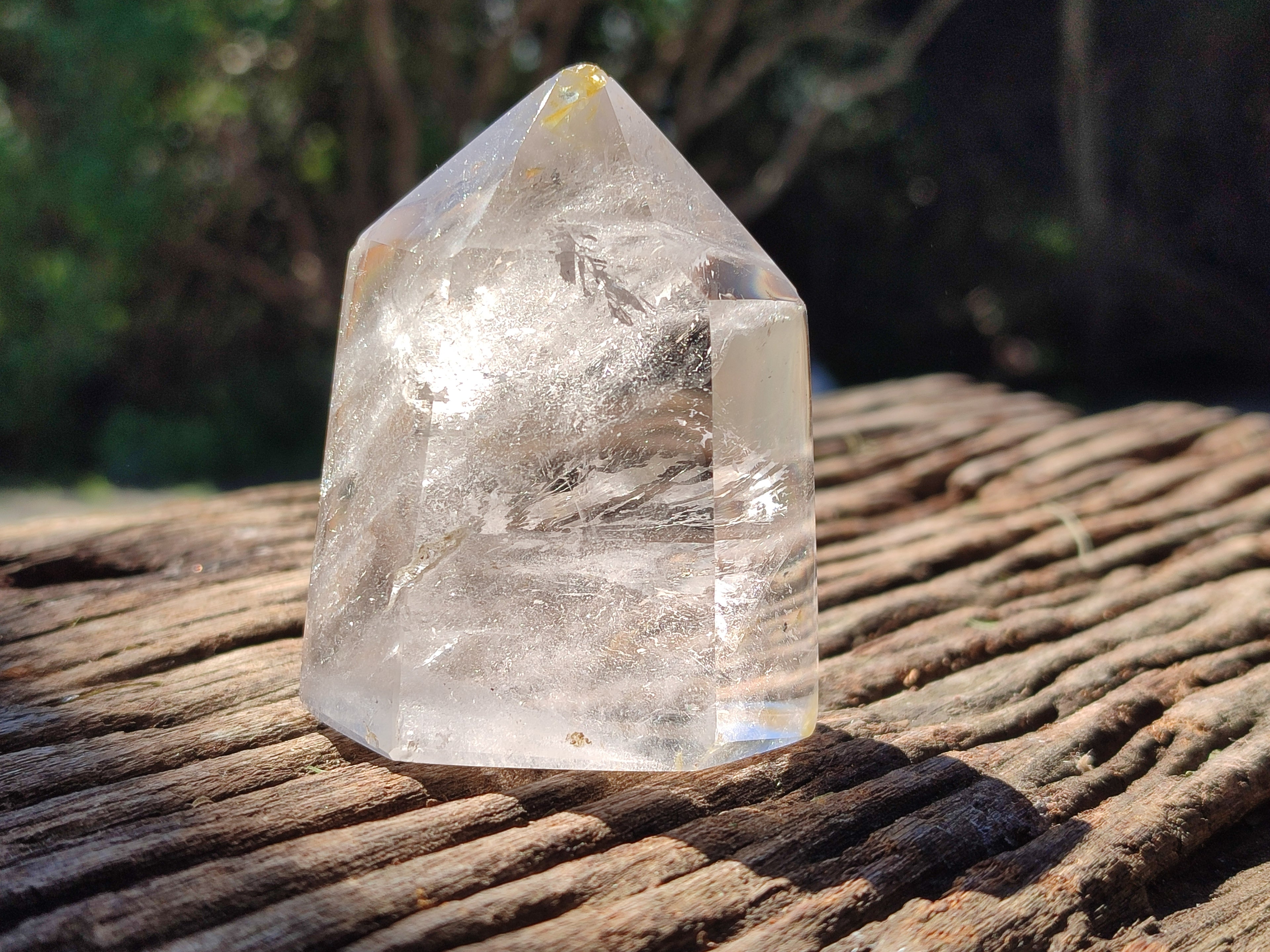 Polished Clear and Smokey Quartz Crystals x 6 From Madagascar - Toprock Gemstones and Minerals 