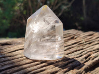Polished Clear and Smokey Quartz Crystals x 6 From Madagascar