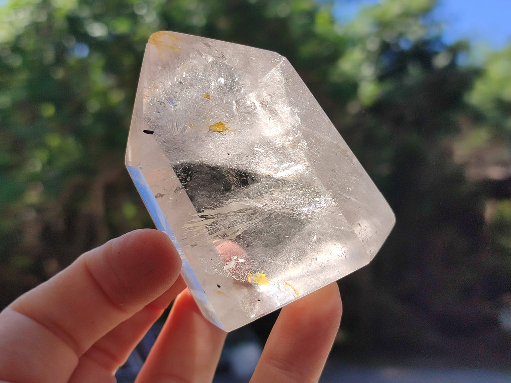 Polished Clear and Smokey Quartz Crystals x 6 From Madagascar - Toprock Gemstones and Minerals 