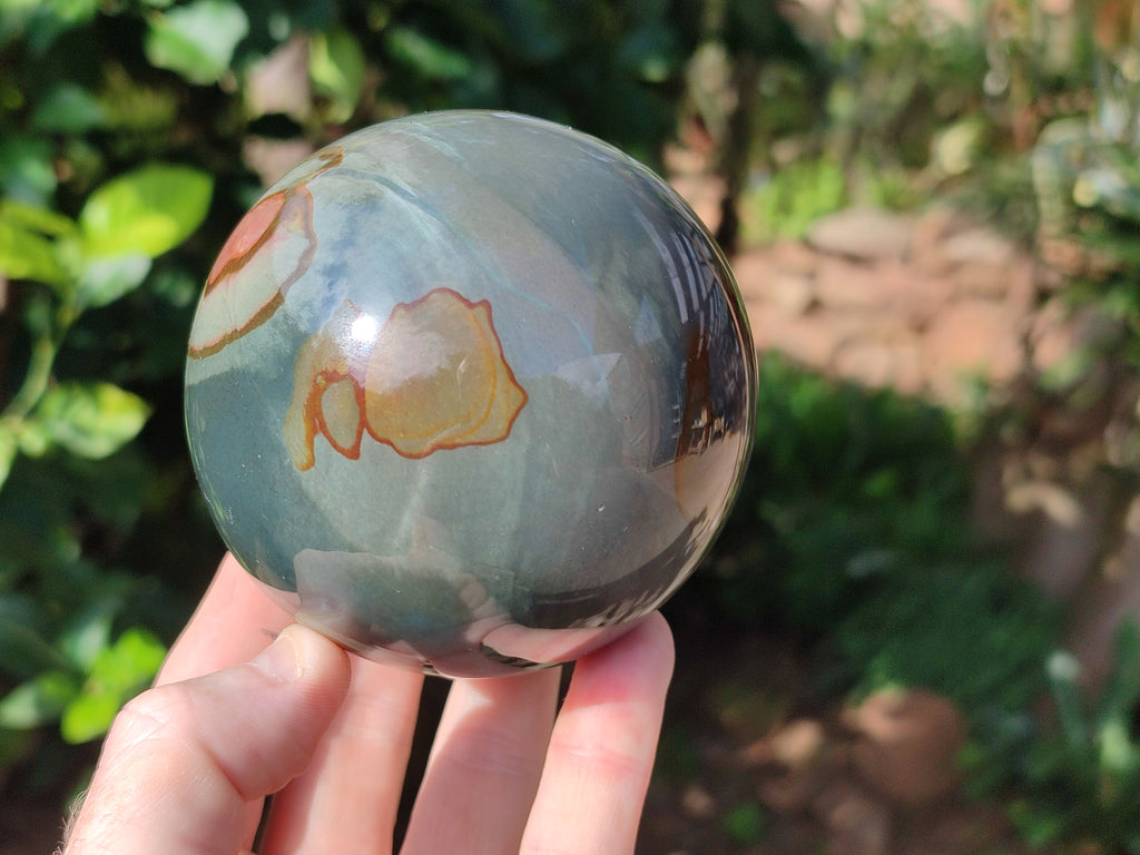 Polished Polychrome Jasper Spheres x 2 From Northwest Coast, Madagascar - Toprock Gemstones and Minerals 