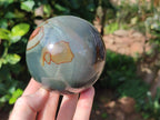 Polished Polychrome Jasper Spheres x 2 From Northwest Coast, Madagascar - Toprock Gemstones and Minerals 
