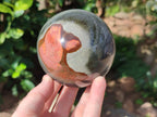 Polished Polychrome Jasper Spheres x 2 From Northwest Coast, Madagascar - Toprock Gemstones and Minerals 