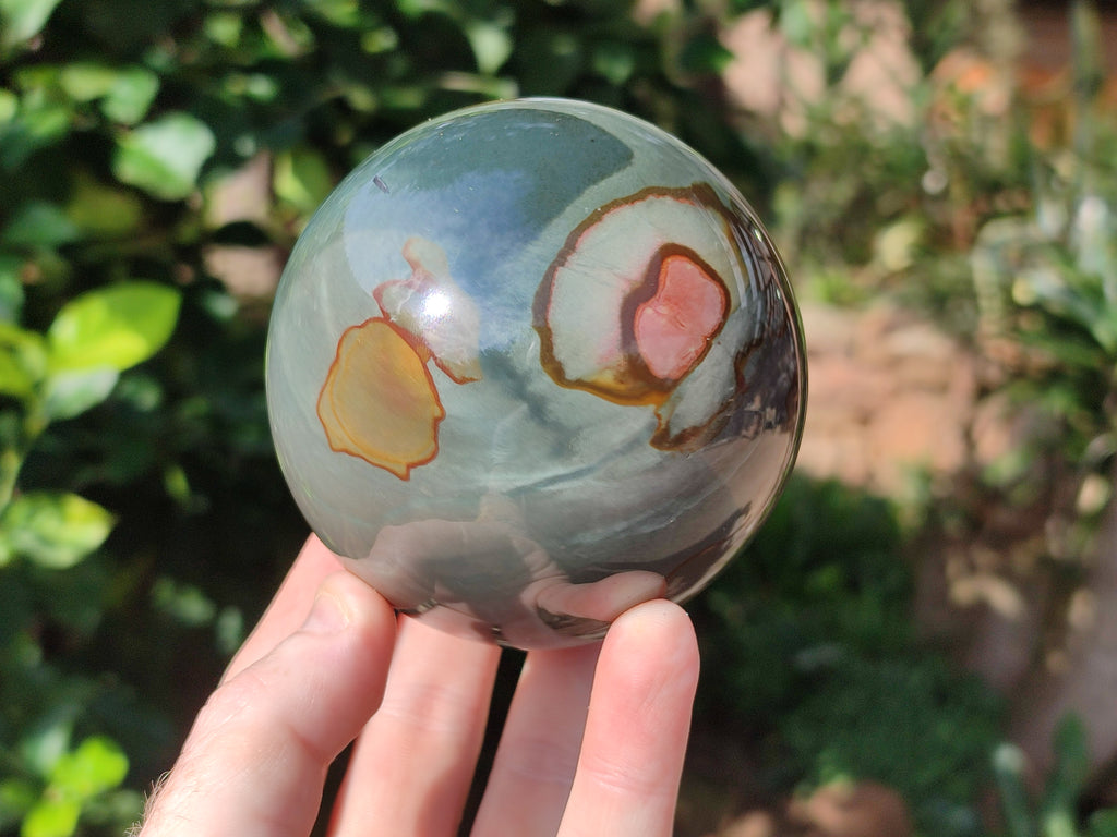 Polished Polychrome Jasper Spheres x 2 From Northwest Coast, Madagascar - Toprock Gemstones and Minerals 