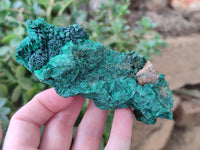 Natural Silky Malachite Specimens x 4 From Kasompe, Congo - Toprock Gemstones and Minerals 
