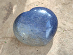 Polished Lazulite Hearts x 6 From Madagascar - Toprock Gemstones and Minerals 