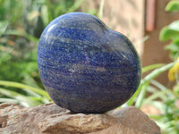 Polished Lazulite Hearts x 6 From Madagascar
