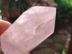 Polished Double Terminated Rose Quartz Points x 6 From Ambatondrazaka, Madagascar - Toprock Gemstones and Minerals 