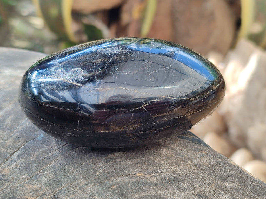 Polished Black Tourmaline Free Form x 4 From Madagascar - Toprock Gemstones and Minerals 