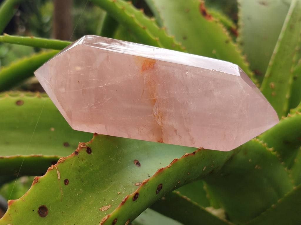 Polished Double Terminated Rose Quartz Points x 6 From Ambatondrazaka, Madagascar - Toprock Gemstones and Minerals 
