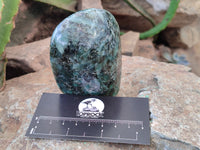 Polished Emerald Mica In Matrix Standing Free Forms x 4 From Mutoko, Zimbabwe - Toprock Gemstones and Minerals 