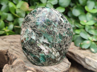 Polished Emerald Mica In Matrix Standing Free Forms x 4 From Mutoko, Zimbabwe - Toprock Gemstones and Minerals 