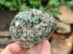 Polished Emerald Mica In Matrix Standing Free Forms x 4 From Mutoko, Zimbabwe - Toprock Gemstones and Minerals 