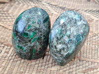 Polished Emerald Mica In Matrix Standing Free Forms x 4 From Mutoko, Zimbabwe - Toprock Gemstones and Minerals 