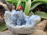 Natural Celestite Geode Specimen x 1 From Sakoany, Madagascar