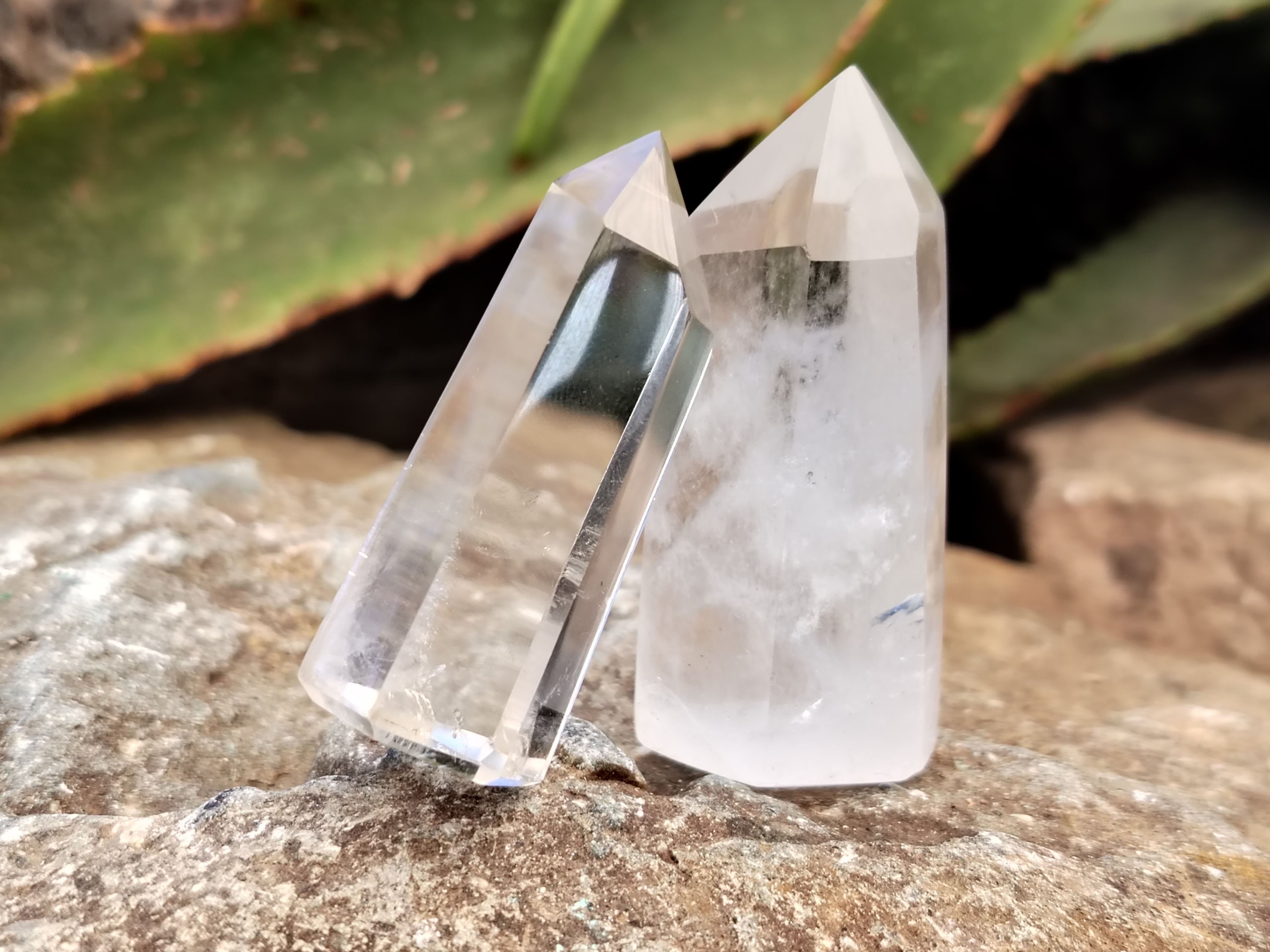 Polished Clear Quartz Crystals x 20 From Madagascar - Toprock Gemstones and Minerals 