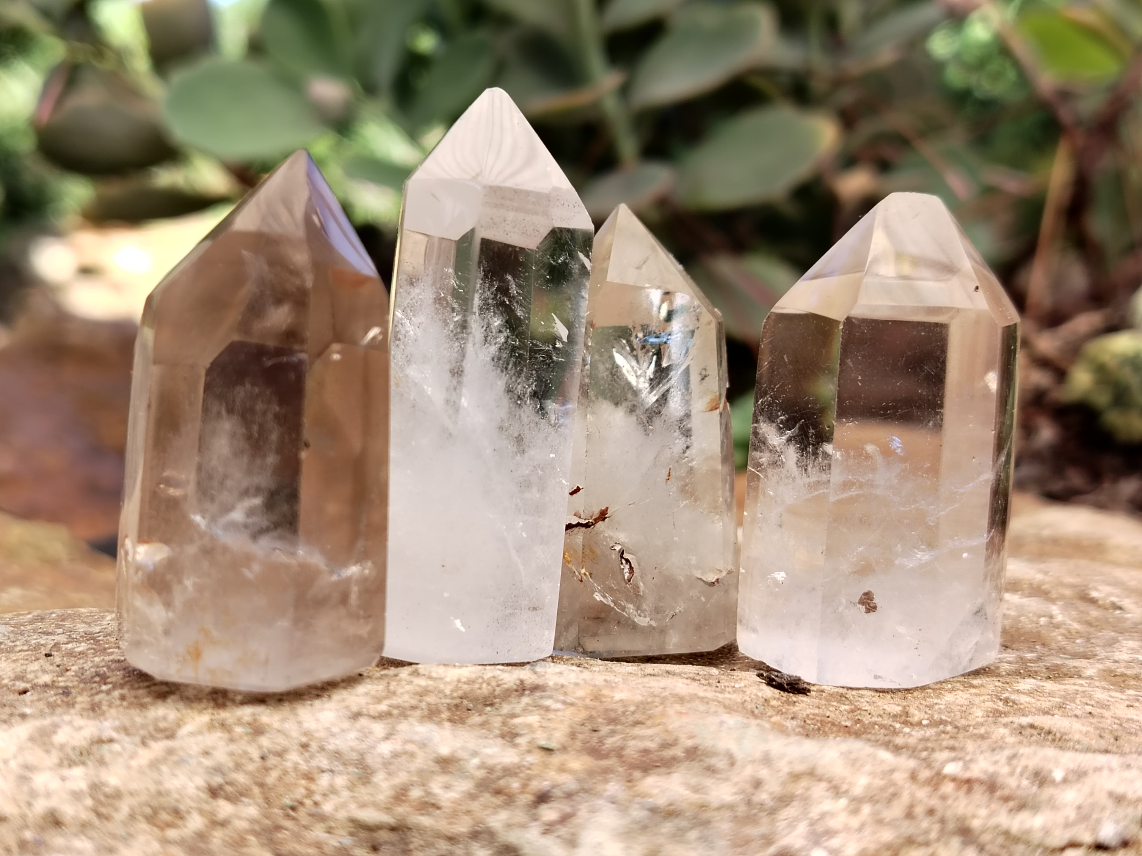 Polished Clear Quartz Crystals x 20 From Madagascar - Toprock Gemstones and Minerals 