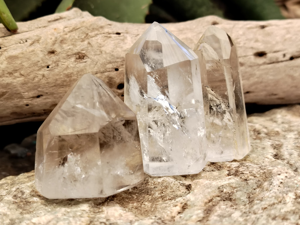 Polished Clear Quartz Crystals x 20 From Madagascar - Toprock Gemstones and Minerals 