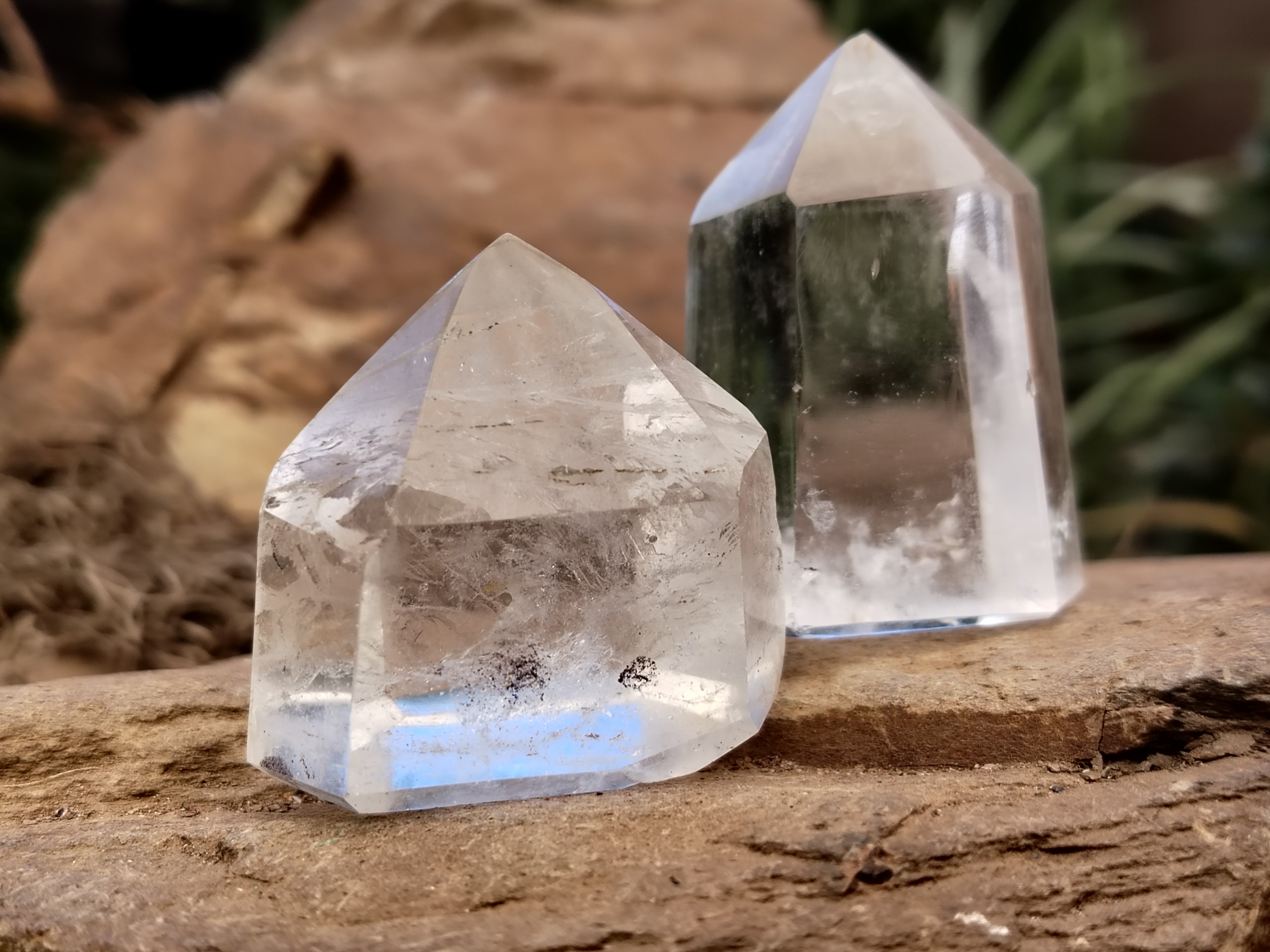Polished Clear Quartz Crystals x 20 From Madagascar - Toprock Gemstones and Minerals 
