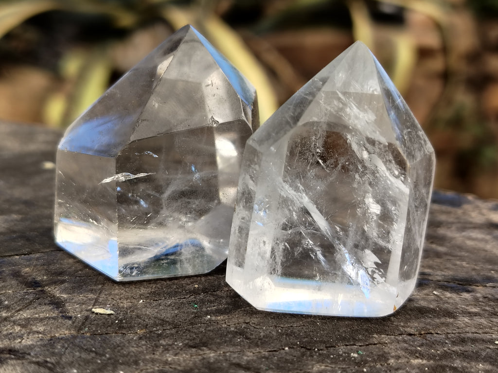 Polished Clear Quartz Crystals x 20 From Madagascar - Toprock Gemstones and Minerals 