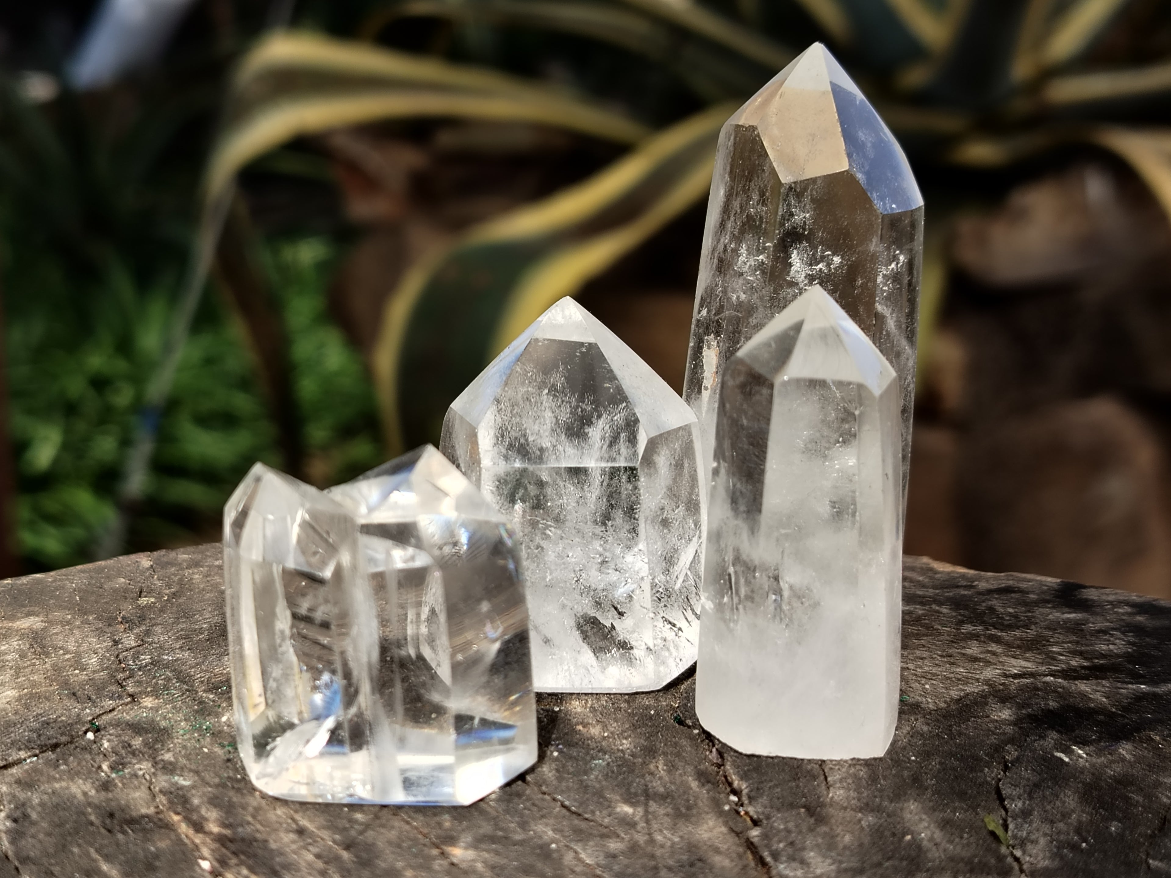 Polished Clear Quartz Crystals x 20 From Madagascar - Toprock Gemstones and Minerals 