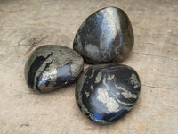 Polished Rare Pharaoh Stone Pyrite in Basalt Free Forms x 12 Iron Duke Mine, Zimbabwe - Toprock Gemstones and Minerals 