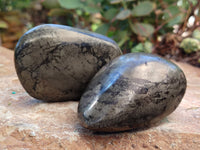 Polished Rare Pharaoh Stone Pyrite in Basalt Free Forms x 12 Iron Duke Mine, Zimbabwe - Toprock Gemstones and Minerals 