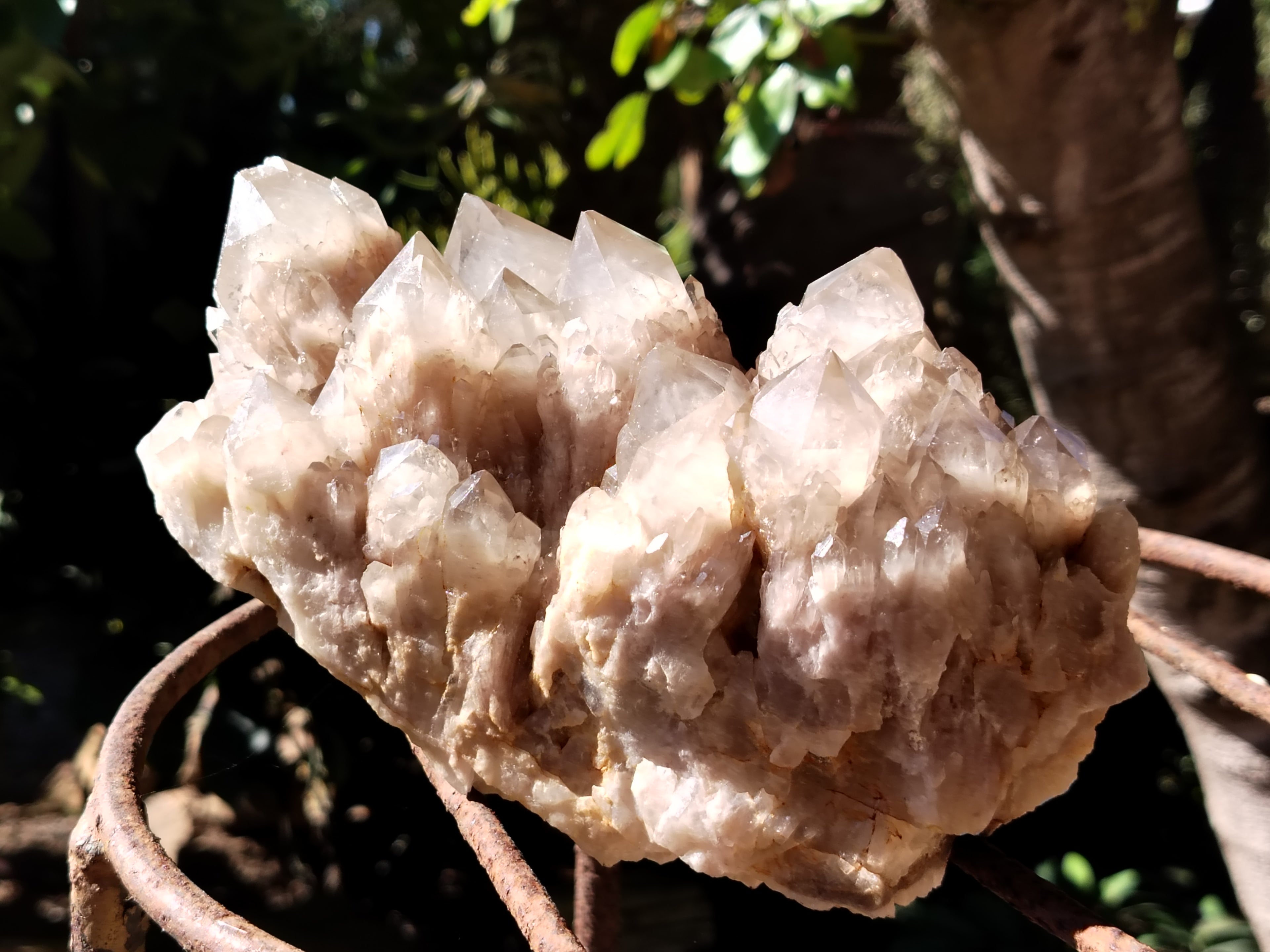 Natural Smokey Phantom Quartz Clusters x 1 From Luena, Congo - Toprock Gemstones and Minerals 