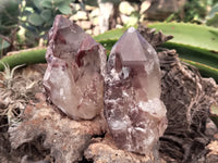Natural Red Hematoid Quartz Clusters x 6 From Karoi, Zimbabwe - Toprock Gemstones and Minerals 