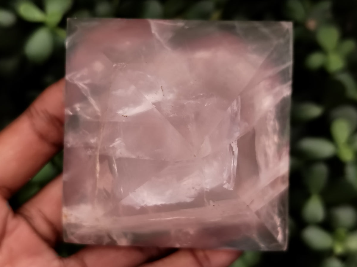 Polished Rose Quartz Pyramids x 4 From Ambatondrazaka, Madagascar - Toprock Gemstones and Minerals 
