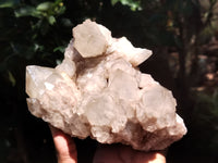 Natural Smokey Phantom Quartz Clusters x 2 From Luena, Congo
