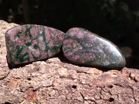 Polished Ruby Corundum In Chrome Verdite Free Forms x 12 From Zimbabwe - Toprock Gemstones and Minerals 
