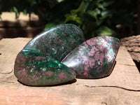 Polished Ruby Corundum In Chrome Verdite Free Forms x 12 From Zimbabwe - Toprock Gemstones and Minerals 