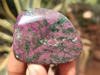 Polished Ruby Corundum In Chrome Verdite Free Forms x 12 From Zimbabwe - Toprock Gemstones and Minerals 