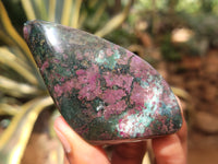 Polished Ruby Corundum In Chrome Verdite Free Forms x 12 From Zimbabwe - Toprock Gemstones and Minerals 