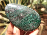 Polished Ruby Corundum In Chrome Verdite Free Forms x 12 From Zimbabwe - Toprock Gemstones and Minerals 