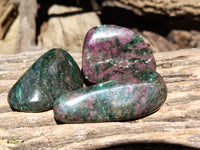Polished Ruby Corundum In Chrome Verdite Free Forms x 12 From Zimbabwe - Toprock Gemstones and Minerals 