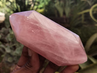 Polished Double Terminated Rose Quartz Points x 6 From Ambatondrazaka, Madagascar