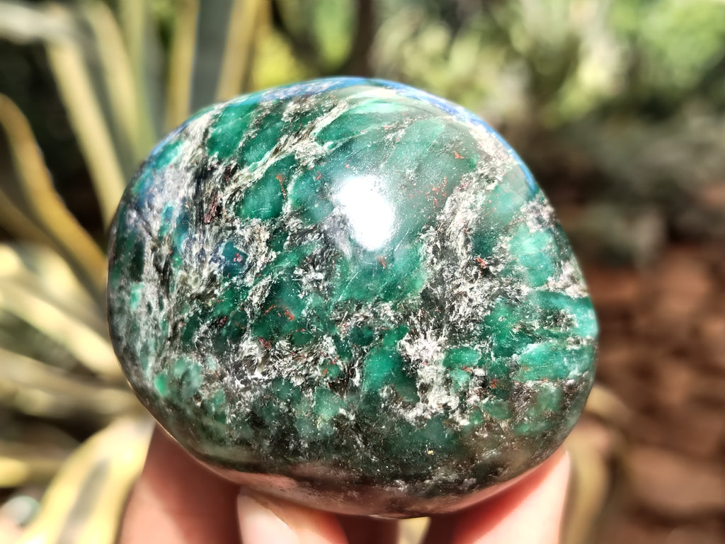 Polished Emerald Mica In Matrix Free Forms x 6 From Mutoko, Zimbabwe - Toprock Gemstones and Minerals 