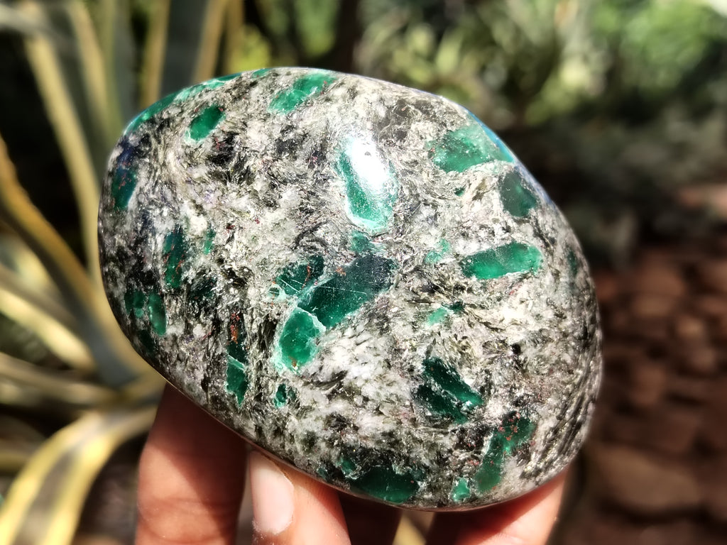 Polished Emerald Mica In Matrix Free Forms x 6 From Mutoko, Zimbabwe - Toprock Gemstones and Minerals 