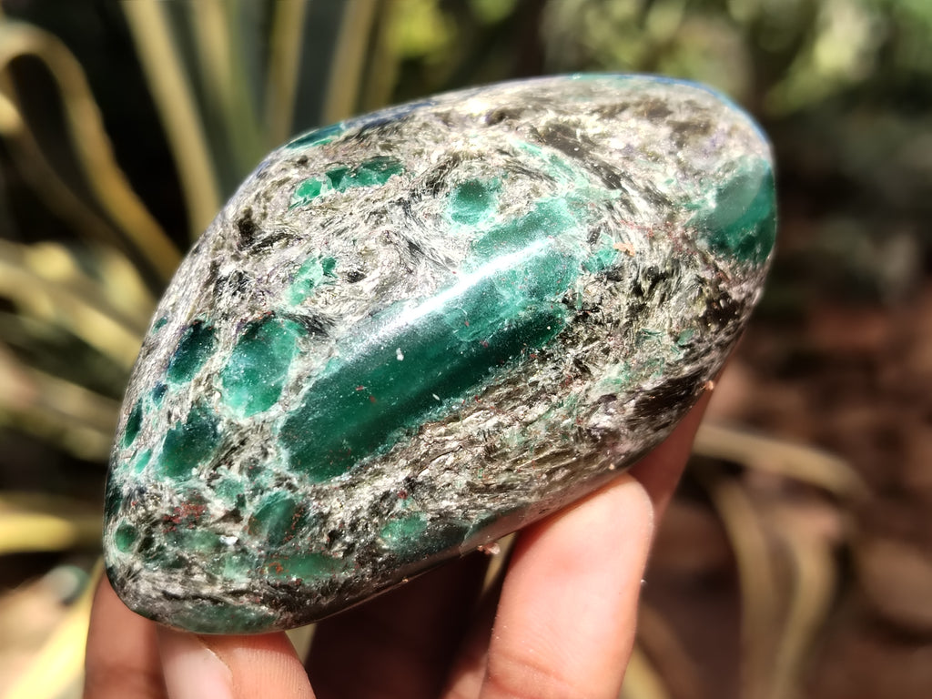 Polished Emerald Mica In Matrix Free Forms x 6 From Mutoko, Zimbabwe - Toprock Gemstones and Minerals 