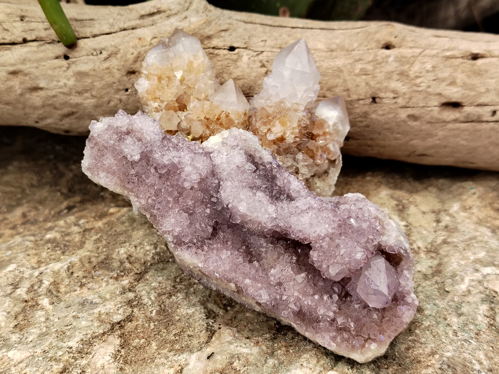 Natural Ametrine Spirit Quartz Clusters x 6 From Boekenhouthoek, South Africa - Toprock Gemstones and Minerals 